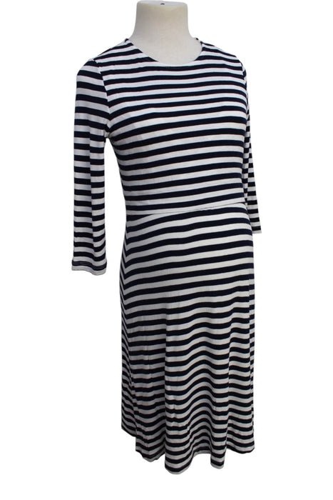 A Black Long Sleeve Dresses from Seraphine in size Maternity-M for maternity. (Back View)
