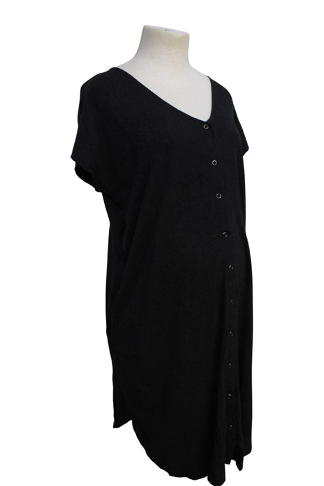 A Grey Short Sleeve Dresses from Seraphine in size Maternity-S for maternity. (Back View)