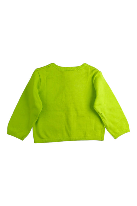 A Green Cardigans from Jacadi in size 6-12M for girl. (Back View)
