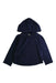 A Navy Hooded Sweatshirts from The Little White Company in size 4T for boy. (Front View)
