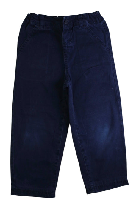 A Navy Casual Pants from Jojo Maman Bébé in size 3T for boy. (Front View)