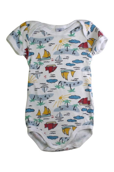 A Multicolour Short Sleeve Bodysuits from Petit Bateau in size 18-24M for boy. (Front View)