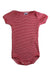 A Red Short Sleeve Bodysuits from Petit Bateau in size 18-24M for neutral. (Front View)