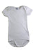 A White Short Sleeve Bodysuits from Petit Bateau in size 18-24M for neutral. (Front View)