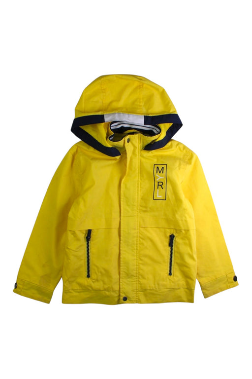 A Yellow Rain Jackets from Mayoral in size 4T for boy. (Front View)