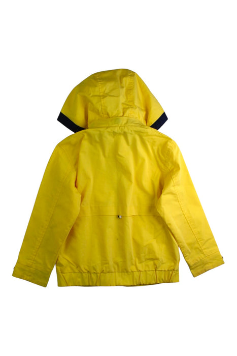 A Yellow Rain Jackets from Mayoral in size 4T for boy. (Back View)