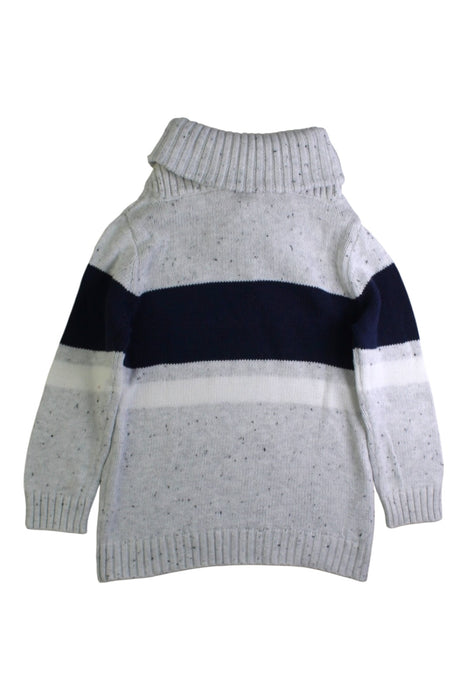 A Grey Knit Sweaters from Seed in size 4T for boy. (Back View)