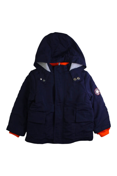 A Navy Puffer/Quilted Coats & Outerwear from Jacadi in size 4T for boy. (Front View)