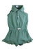 A Green Sleeveless Rompers from Ralph Lauren in size 12-18M for girl. (Front View)
