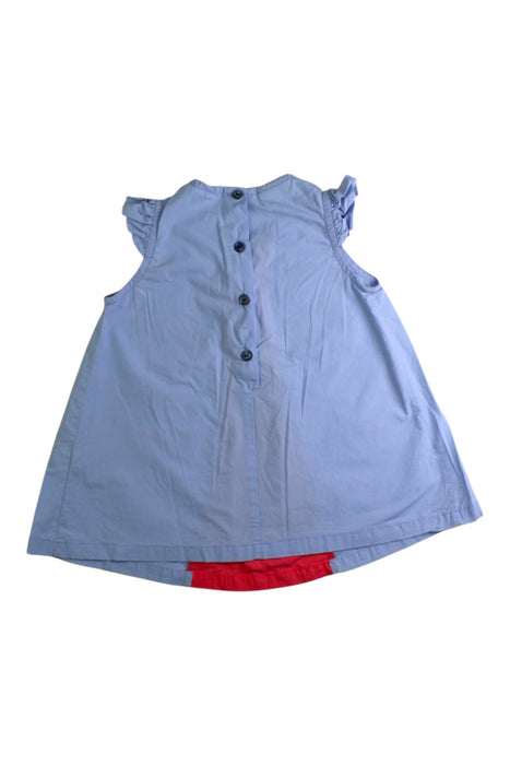 A Blue Sleeveless Dresses from Fendi in size 6-12M for girl. (Back View)