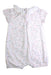 A White Short Sleeve Rompers from The Little White Company in size 12-18M for girl. (Back View)
