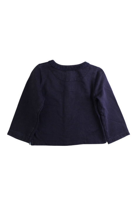 A Navy Cardigans from Jacadi in size 18-24M for girl. (Back View)