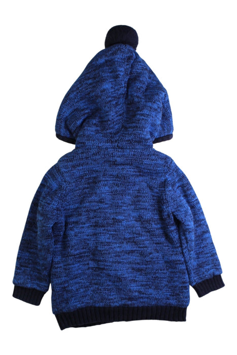 A Blue Hooded Sweatshirts from Seed in size 6-12M for boy. (Back View)