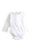 A White Long Sleeve Bodysuits from Jojo Maman Bébé in size 6-12M for girl. (Front View)