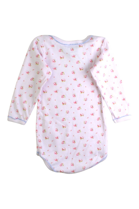A White Long Sleeve Bodysuits from Petit Bateau in size 6-12M for girl. (Back View)