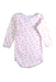 A White Long Sleeve Bodysuits from Petit Bateau in size 6-12M for girl. (Back View)