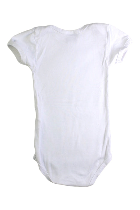 A White Short Sleeve Bodysuits from Petit Bateau in size 18-24M for neutral. (Back View)
