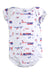 A White Short Sleeve Bodysuits from Petit Bateau in size 18-24M for boy. (Front View)