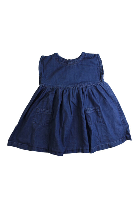 A Navy Sleeveless Dresses from Bout'Chou in size 18-24M for girl. (Front View)