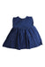 A Navy Sleeveless Dresses from Bout'Chou in size 18-24M for girl. (Front View)