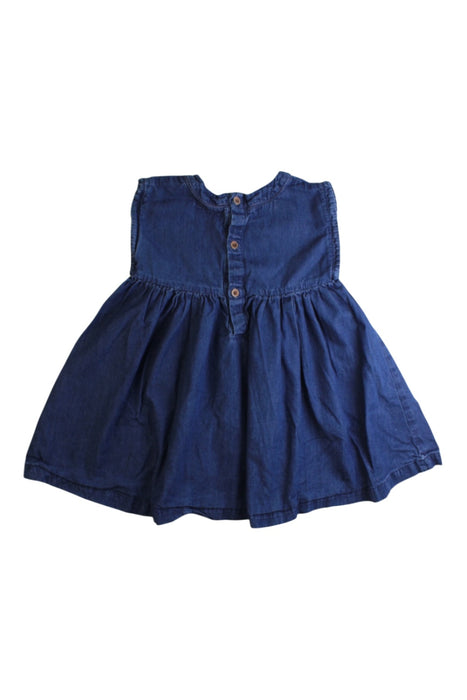 A Navy Sleeveless Dresses from Bout'Chou in size 18-24M for girl. (Back View)