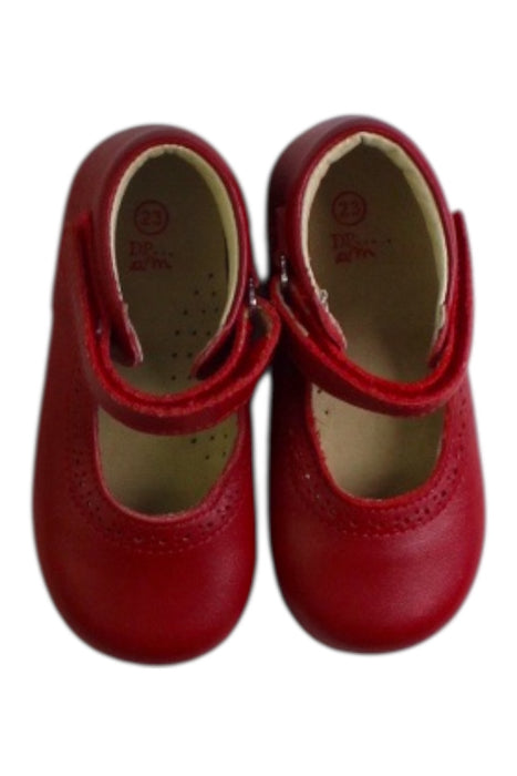 A Red Dress Shoes from DPAM in size 18-24M for girl. (Back View)