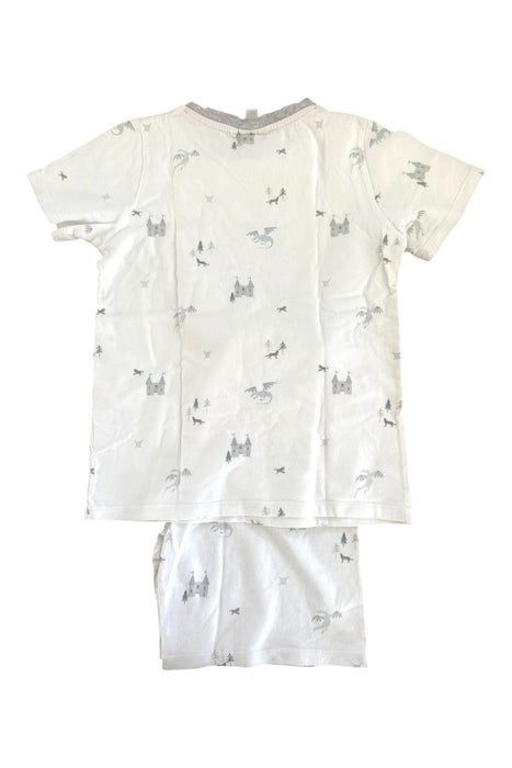 A White Pyjama Sets from The Little White Company in size 8Y for boy. (Back View)