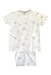 A White Pyjama Sets from The Little White Company in size 8Y for boy. (Back View)