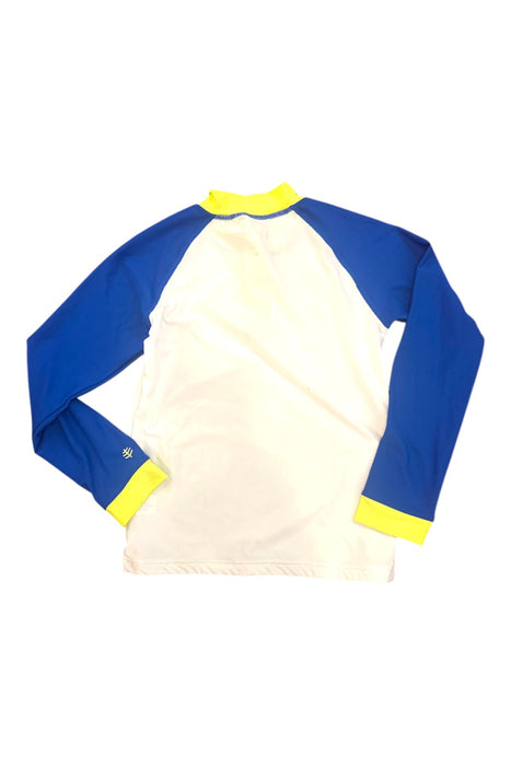 A Blue Rash Guards from Coolibar in size 8Y for boy. (Back View)