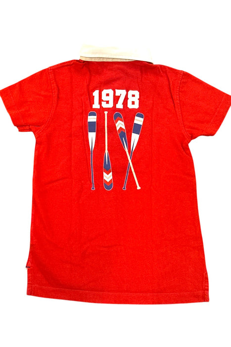 A Red Short Sleeve Polos from Jacadi in size 8Y for boy. (Back View)