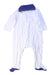 A White Onesies from Petit Bateau in size 3-6M for boy. (Back View)