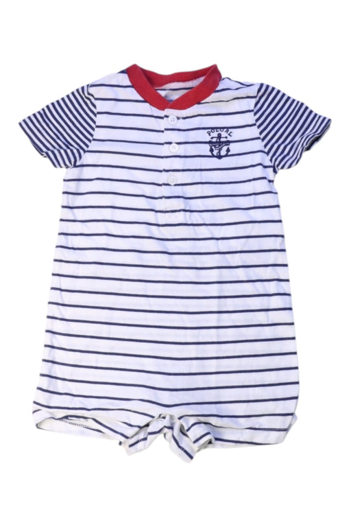 A White Short Sleeve Rompers from Ralph Lauren in size 6-12M for girl. (Front View)