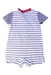 A White Short Sleeve Rompers from Ralph Lauren in size 6-12M for girl. (Back View)