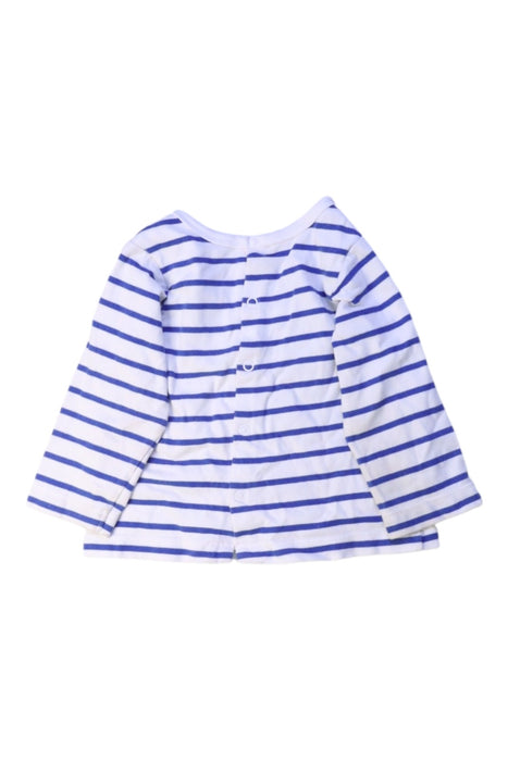 A Blue Long Sleeve Tops from Jacadi in size 6-12M for boy. (Back View)