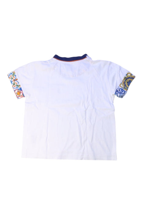A White Short Sleeve T Shirts from Dolce & Gabbana in size 2T for boy. (Back View)