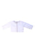 A White Lightweight Jackets from Burberry in size 3-6M for girl. (Front View)