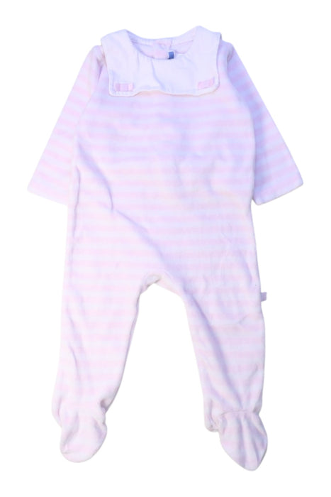 A Pink Onesies from Jacadi in size 6-12M for girl. (Front View)