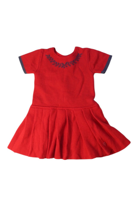 A Red Sweater Dresses from Dior in size 6-12M for girl. (Front View)