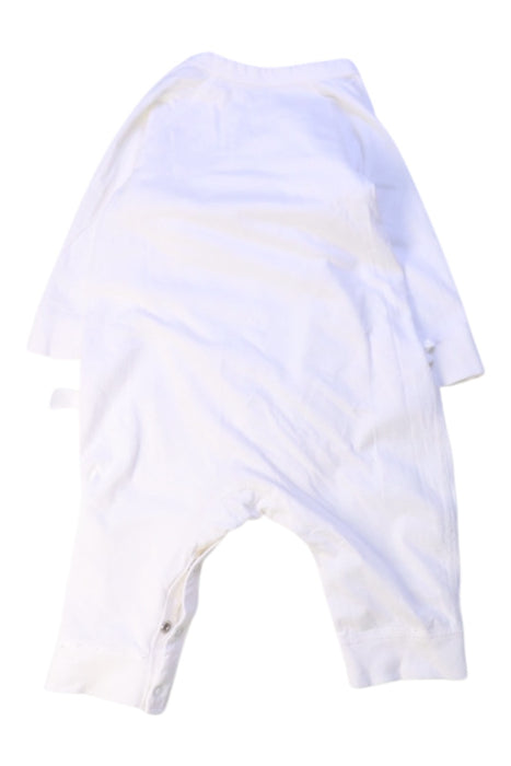 A White Long Sleeve Bodysuits from Mides in size 0-3M for neutral. (Back View)