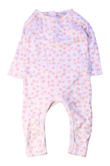 A White Long Sleeve Bodysuits from Purebaby in size 3-6M for girl. (Front View)