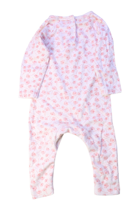 A White Long Sleeve Bodysuits from Purebaby in size 3-6M for girl. (Back View)