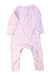 A White Long Sleeve Bodysuits from Purebaby in size 3-6M for girl. (Back View)