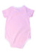 A Pink Short Sleeve Bodysuits from Armani in size 3-6M for girl. (Back View)