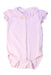 A Pink Short Sleeve Bodysuits from Tartine et Chocolat in size 6-12M for girl. (Front View)