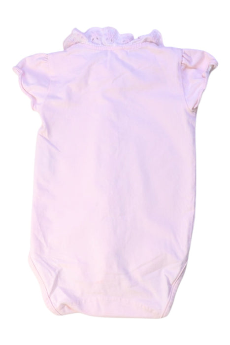 A Pink Short Sleeve Bodysuits from Tartine et Chocolat in size 6-12M for girl. (Back View)