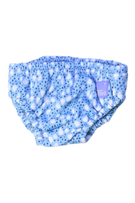 A Blue Swim Diapers from Bambino Mio in size 6-12M for boy. (Front View)