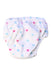 A White Swim Diapers from Charlie Banana in size 3-6M for girl. (Back View)