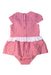 A Red Short Sleeve Rompers from Nicholas & Bears in size 6-12M for girl. (Back View)