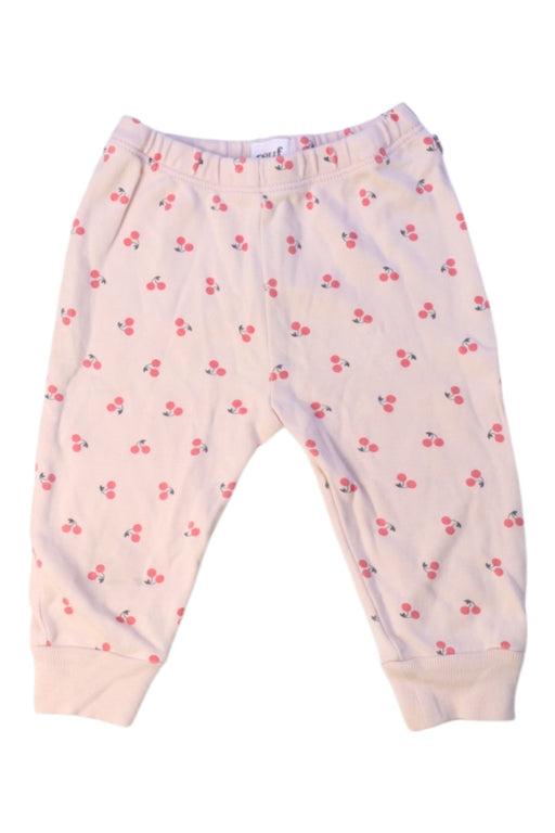 A Pink Leggings from Oeuf in size 3-6M for girl. (Front View)
