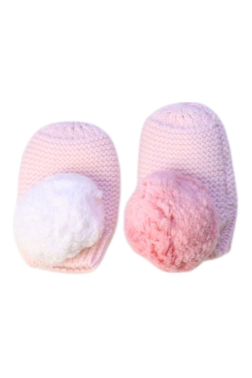 A Pink Gloves & Mittens from Seed in size Newborn for girl. (Front View)